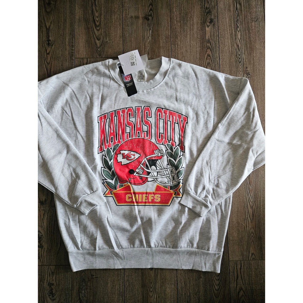 Kansas city chiefs Gameday couture Sweatshirt Gray Size L